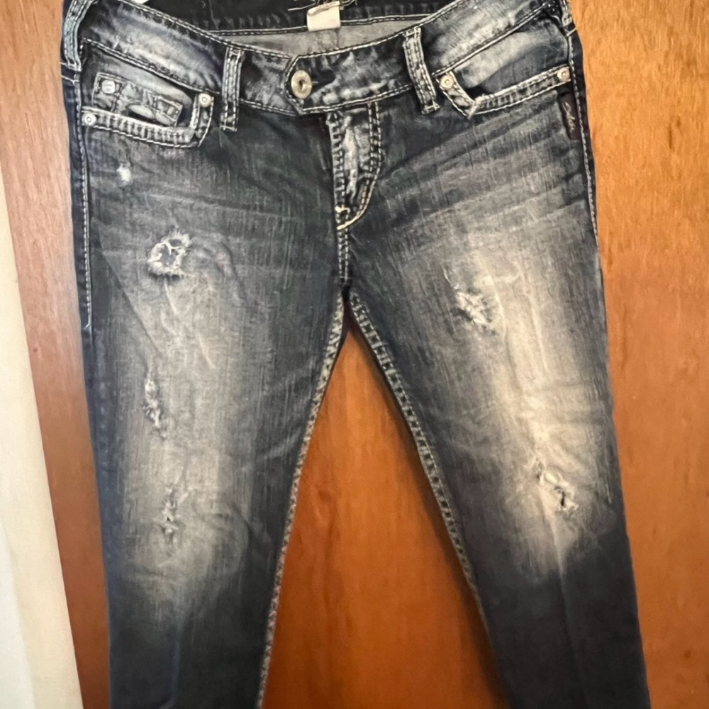 Silver Jeans Women's Black Ankle & Cropped Jeans